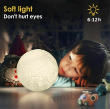 Load image into Gallery viewer, LED Night Light Magical Moon 3D USB Table Desk Moon Lamp Home Decor 8-20CM
