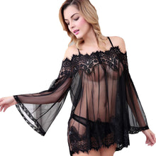 Load image into Gallery viewer, Lingerie Women Underwear Babydoll Sleepwear Lace Bra Dress G-string Set