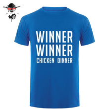 Load image into Gallery viewer, COOL new world hot FPS game Player unknown's Battlegrounds t shirts PUBG Winner Winner Chicken dinner t shirts