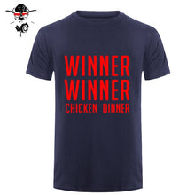 Load image into Gallery viewer, COOL new world hot FPS game Player unknown's Battlegrounds t shirts PUBG Winner Winner Chicken dinner t shirts