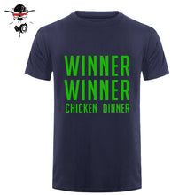 Load image into Gallery viewer, COOL new world hot FPS game Player unknown's Battlegrounds t shirts PUBG Winner Winner Chicken dinner t shirts