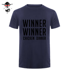 Load image into Gallery viewer, COOL new world hot FPS game Player unknown's Battlegrounds t shirts PUBG Winner Winner Chicken dinner t shirts