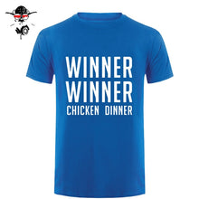 Load image into Gallery viewer, COOL new world hot FPS game Player unknown's Battlegrounds t shirts PUBG Winner Winner Chicken dinner t shirts