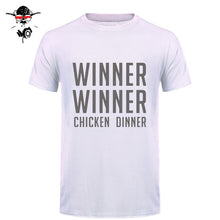 Load image into Gallery viewer, COOL new world hot FPS game Player unknown's Battlegrounds t shirts PUBG Winner Winner Chicken dinner t shirts