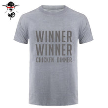 Load image into Gallery viewer, COOL new world hot FPS game Player unknown's Battlegrounds t shirts PUBG Winner Winner Chicken dinner t shirts