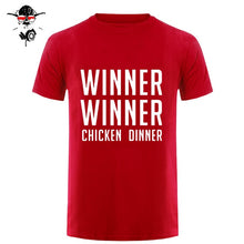 Load image into Gallery viewer, COOL new world hot FPS game Player unknown's Battlegrounds t shirts PUBG Winner Winner Chicken dinner t shirts