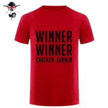 Load image into Gallery viewer, COOL new world hot FPS game Player unknown's Battlegrounds t shirts PUBG Winner Winner Chicken dinner t shirts