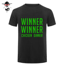 Load image into Gallery viewer, COOL new world hot FPS game Player unknown's Battlegrounds t shirts PUBG Winner Winner Chicken dinner t shirts