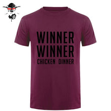 Load image into Gallery viewer, COOL new world hot FPS game Player unknown's Battlegrounds t shirts PUBG Winner Winner Chicken dinner t shirts