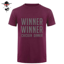 Load image into Gallery viewer, COOL new world hot FPS game Player unknown's Battlegrounds t shirts PUBG Winner Winner Chicken dinner t shirts