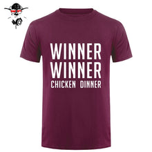Load image into Gallery viewer, COOL new world hot FPS game Player unknown's Battlegrounds t shirts PUBG Winner Winner Chicken dinner t shirts