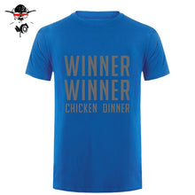 Load image into Gallery viewer, COOL new world hot FPS game Player unknown's Battlegrounds t shirts PUBG Winner Winner Chicken dinner t shirts