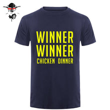 Load image into Gallery viewer, COOL new world hot FPS game Player unknown's Battlegrounds t shirts PUBG Winner Winner Chicken dinner t shirts