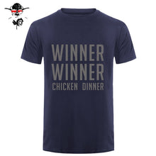 Load image into Gallery viewer, COOL new world hot FPS game Player unknown's Battlegrounds t shirts PUBG Winner Winner Chicken dinner t shirts