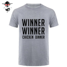 Load image into Gallery viewer, COOL new world hot FPS game Player unknown's Battlegrounds t shirts PUBG Winner Winner Chicken dinner t shirts