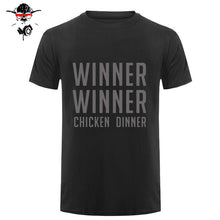 Load image into Gallery viewer, COOL new world hot FPS game Player unknown's Battlegrounds t shirts PUBG Winner Winner Chicken dinner t shirts