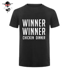 Load image into Gallery viewer, COOL new world hot FPS game Player unknown's Battlegrounds t shirts PUBG Winner Winner Chicken dinner t shirts