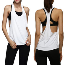 Load image into Gallery viewer, Female Sport Top Jersey Woman T-shirt Crop Top Yoga Gym Fitness Sport Sleeveless Vest Singlet Running Training Clothes for Womem