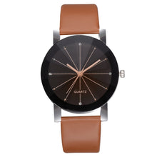 Load image into Gallery viewer, GENEVIVIA Luxury Brand Men's Watch Quartz Dial Clock Leather Wrist Watch Round Case Stainless Steel Business Wristwatch